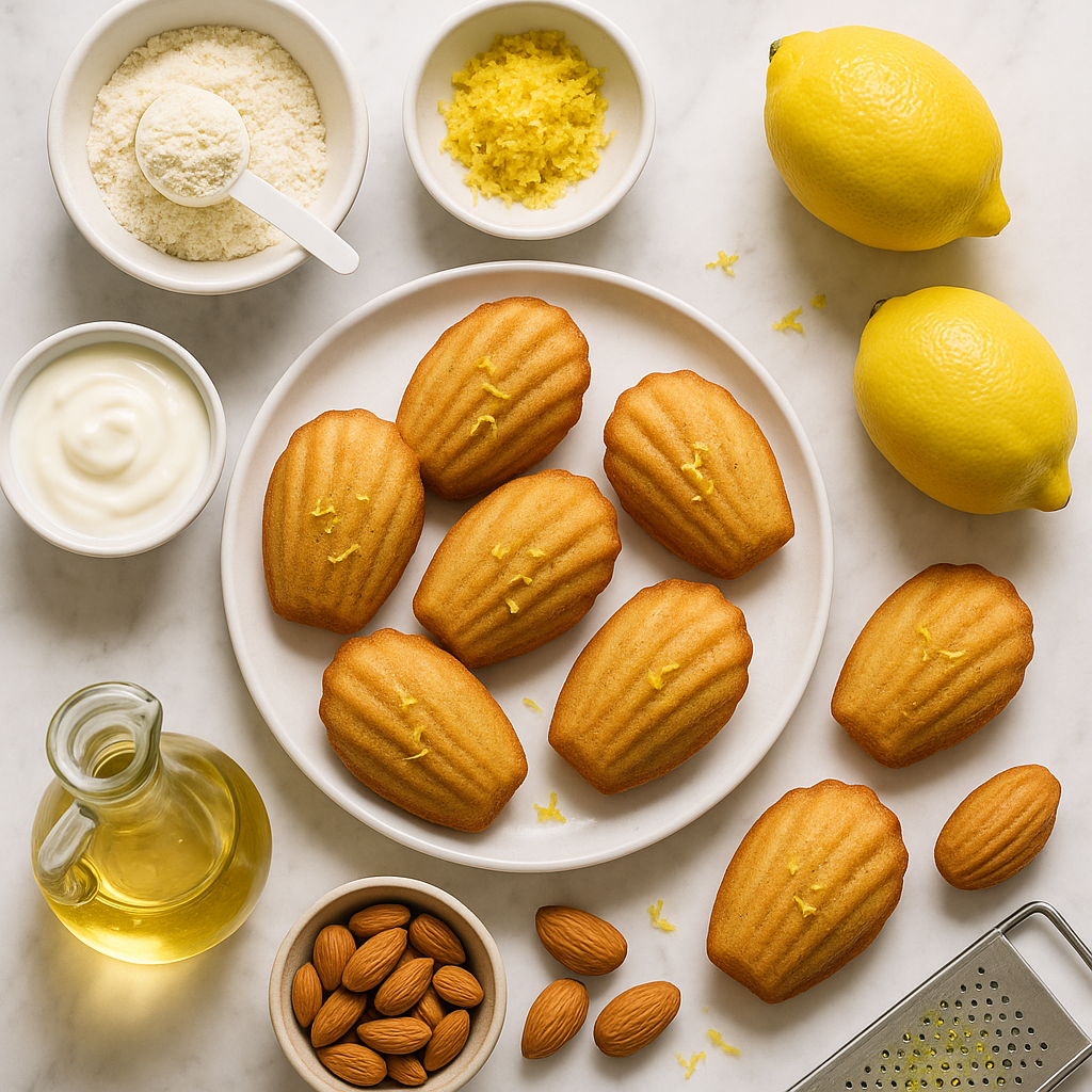 Authentic French Madeleines with Lemon Zest (Protein-Boosted, Lower Sugar)