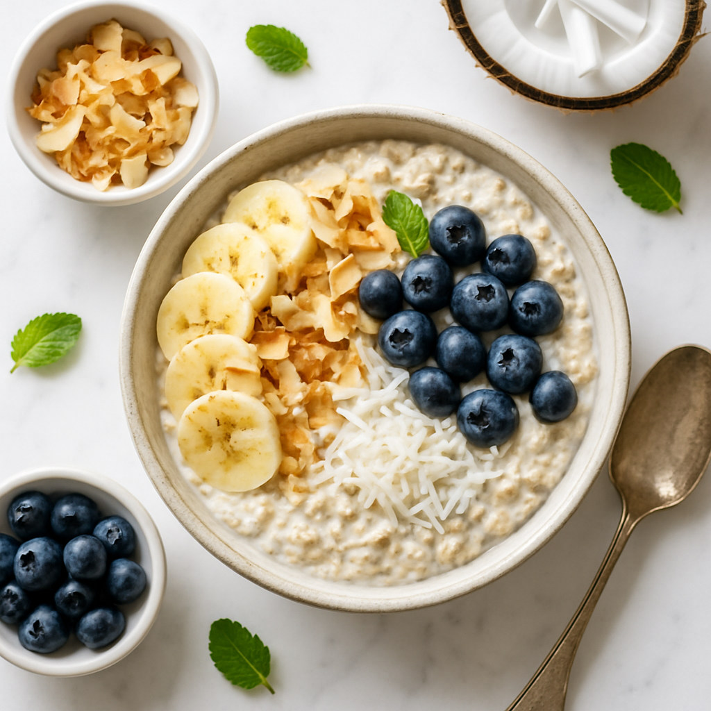 Coconut Yogurt Overnight Oats (Dairy Free, High Protein)