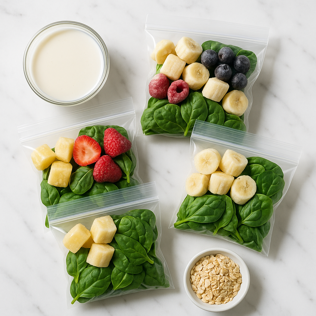 Dairy Free Smoothie Packs with Frozen Fruit: Meal Prep for Busy Mornings