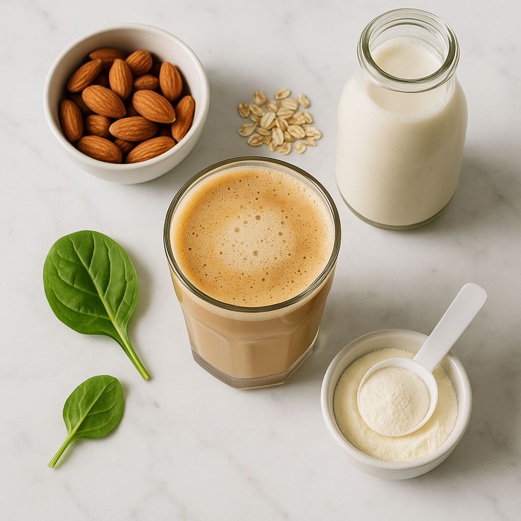 Healthy Galao Portuguese Milky Coffee Recipe with Oat Milk and Collagen