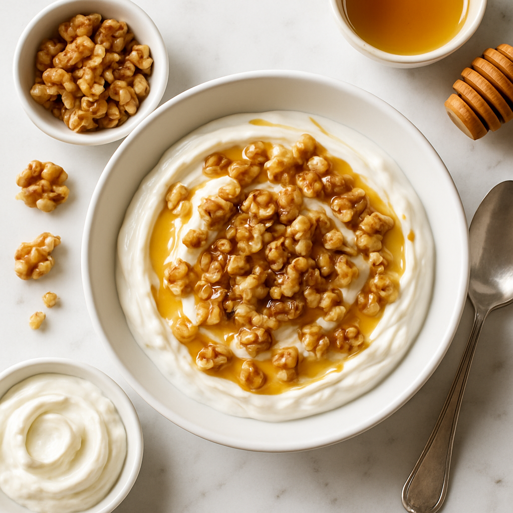 Greek Yogurt Parfait with Honey and Walnuts (High-Protein Breakfast Bowl)