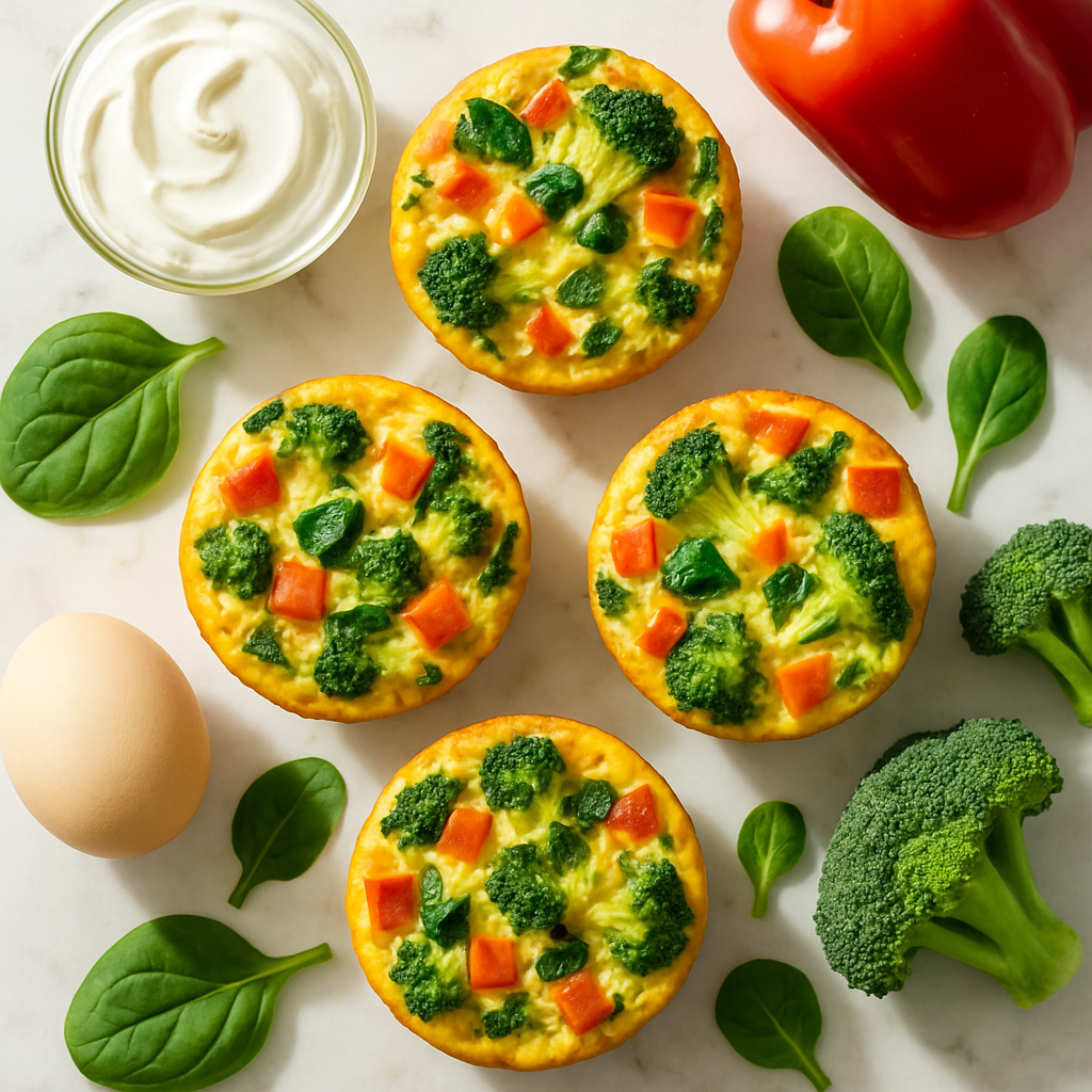 High Protein Egg Muffin Cups with Vegetables