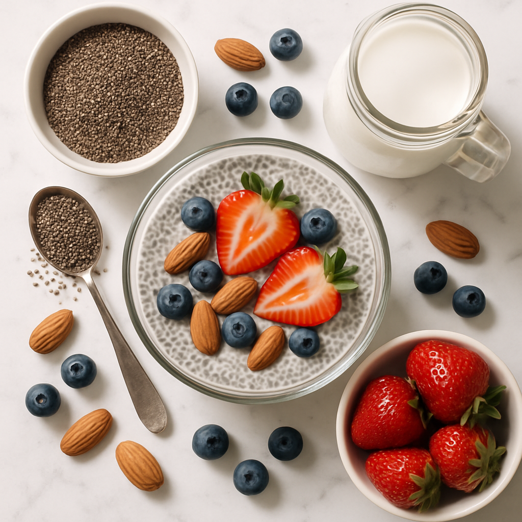 High Protein Keto Chia Seed Pudding with Coconut Milk