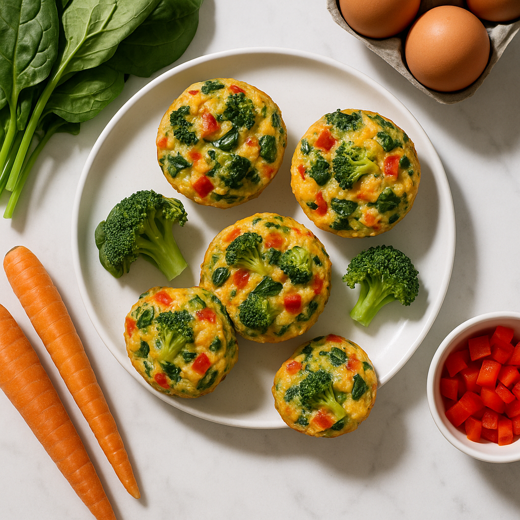 High Protein Paleo Egg Muffins with Vegetables