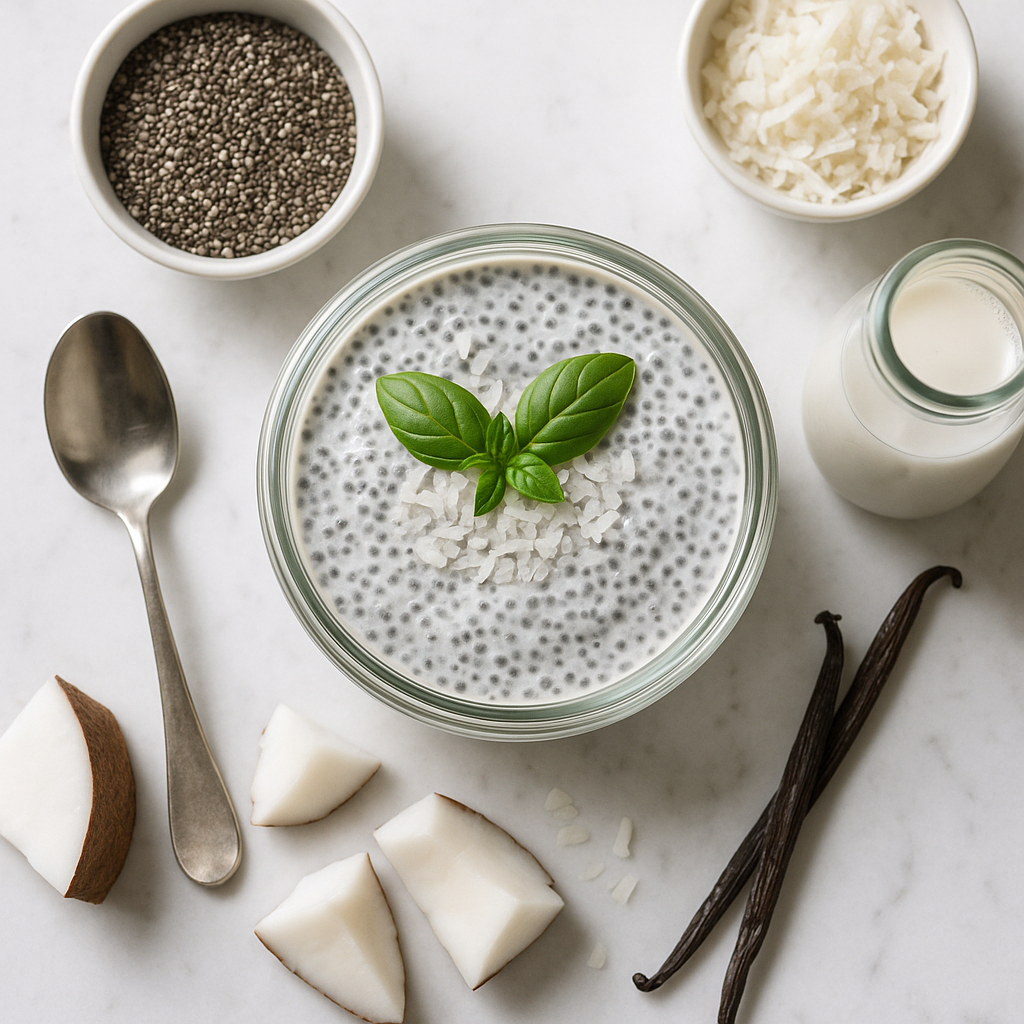 Keto Chia Seed Pudding with Coconut Milk and Vanilla
