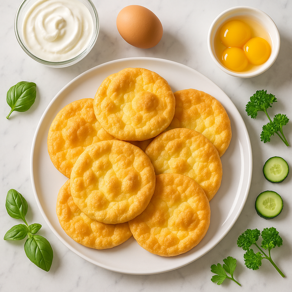 Keto Cloud Bread Three Ingredient Recipe with Greek Yogurt